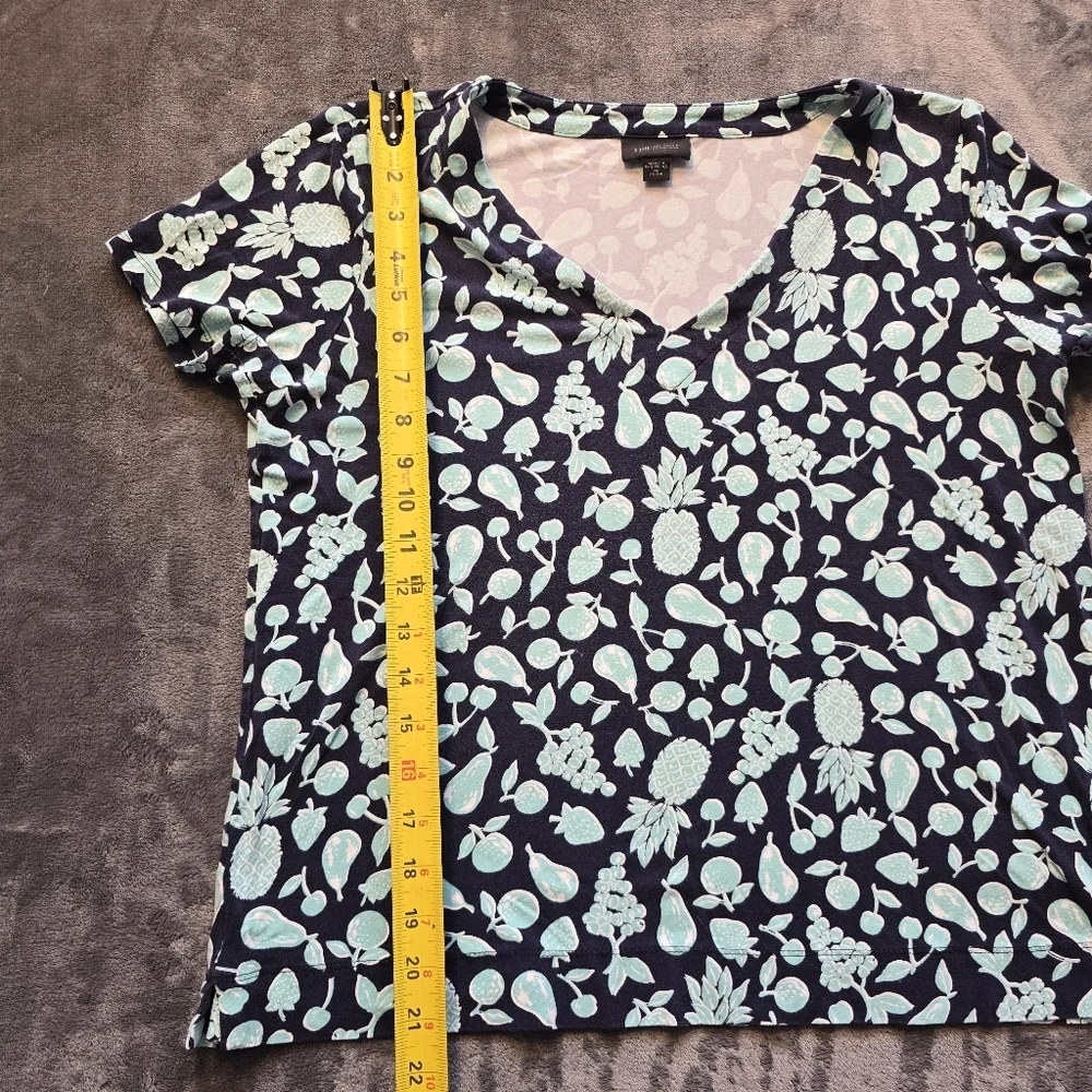 J.Jill Wearever Fruit Tee Shirt Size Medium Petite